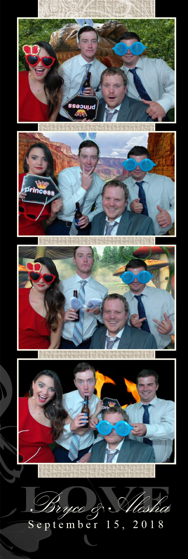 Alesha and Bryce's Wedding | View more photos from the event at gallery.photoboothbillings.com/u/PhotoBoothBillings/Alesha-and-Bryces-Wedding